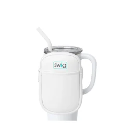 Swig Life Travel Mugs|Drinking Buddies^White Mega Mug Pouch