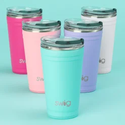Swig Life Tumblers New Sizes!|Solids^White 24oz Insulated Party Cup -