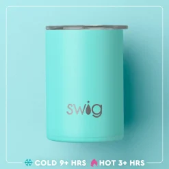 Swig Life Tumblers New Sizes!|Solids^White Short Tumbler 12oz