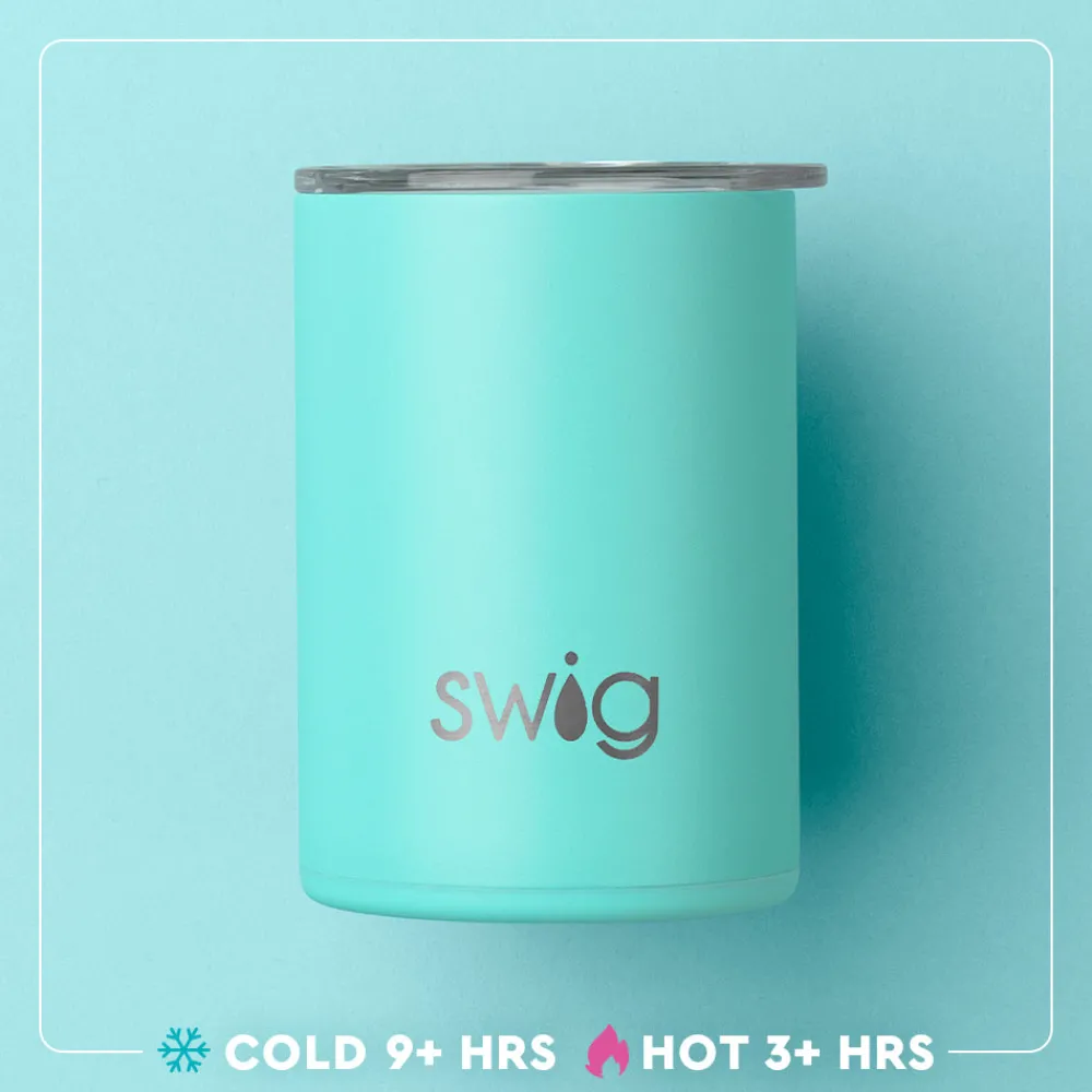 Swig Life Tumblers New Sizes!|Solids^White Short Tumbler 12oz