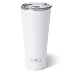 Swig Life Tumblers New Sizes!|Solids^White Tumbler Cup (32oz) -