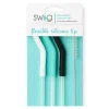 Swig Life Tumblers New Sizes!|Travel Mugs^White/Aqua/Black Reusable Straw Set Mega Mugs