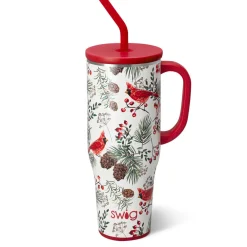 Swig Life Tumblers New Sizes!|Travel Mugs^Winter Cardinals Mega Mug 40oz